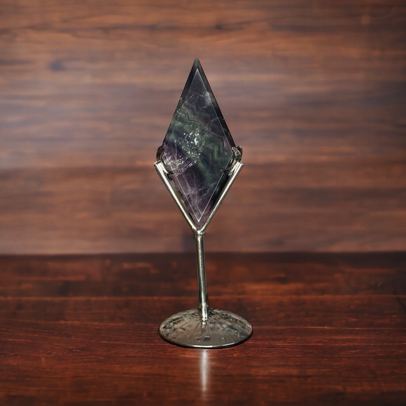 Other - Green/Purple Fluorite with stand.